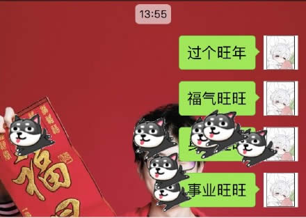 2018年狗年春節(jié)微信表情雨 2018年狗年春節(jié)微信表情雨