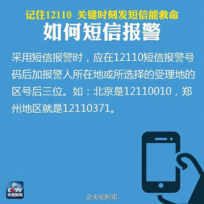 報警短信12110使用方法 報警短信12110使用方法
