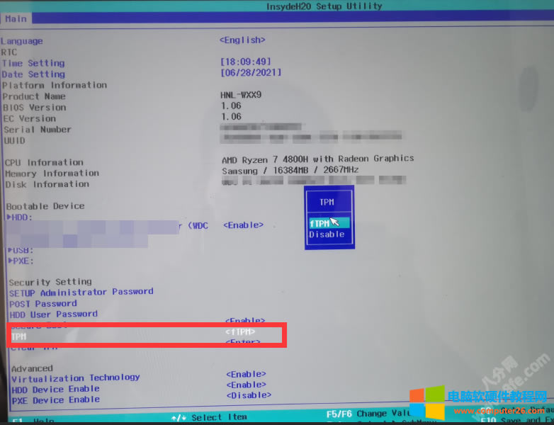 win11 TPM 2.0 BIOS�O���_�������D��̳̱�վ