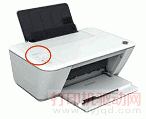 在左上角(頂部)查找打印機(jī)型號(hào)