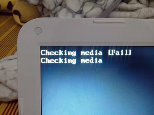 �_�C���Fchecking media ��ô�k