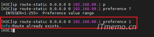 info��route already exists.