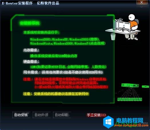 ·�������b�D�� X-Router�İ��b�D�⼰�f����վ