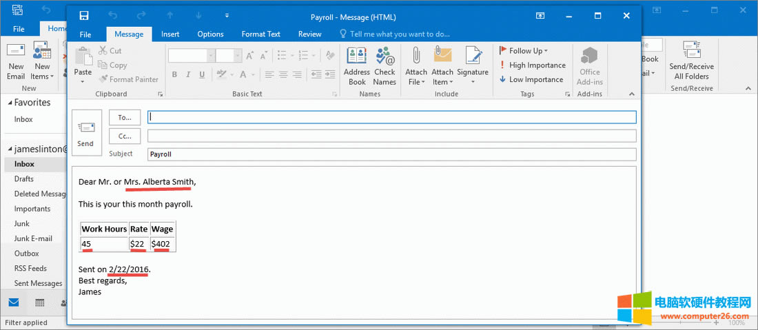 �ϲ��˵� Outlook �]��