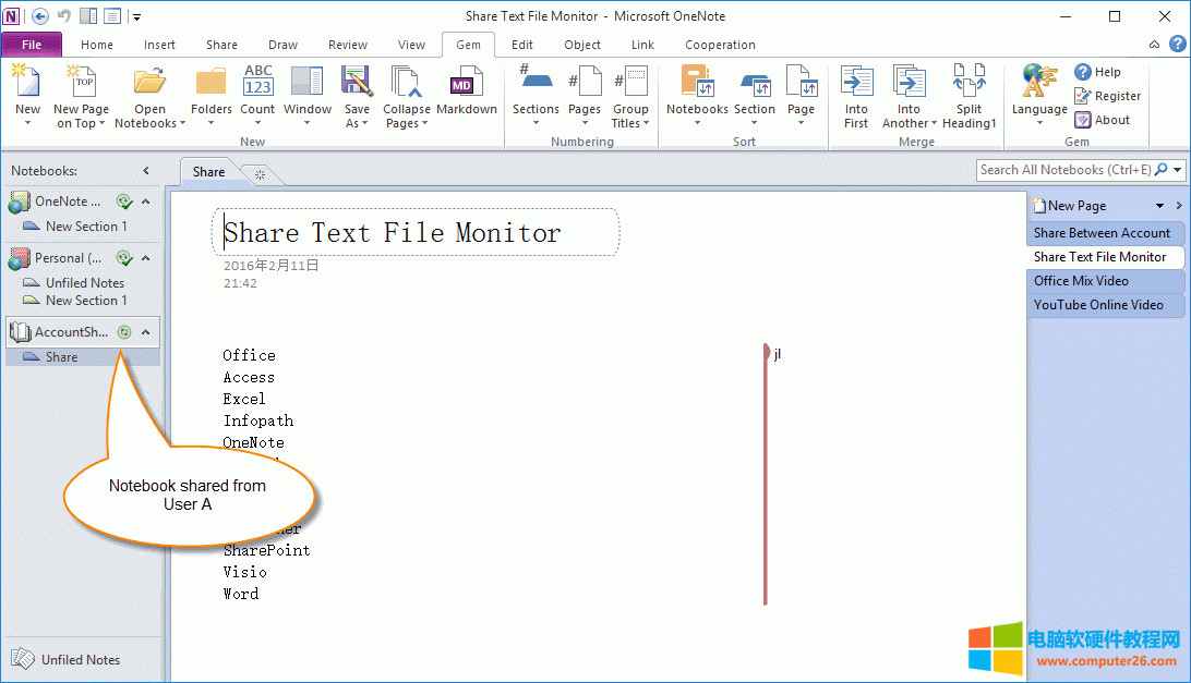 �Ñ� B: �� OneNote 2010 �����d�Ñ� A �Ĺ����Pӛ��