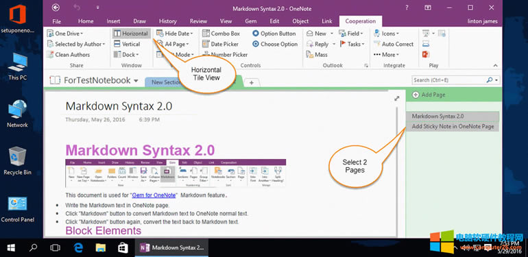 �x�� 2 �� OneNote ����M�Ќ���