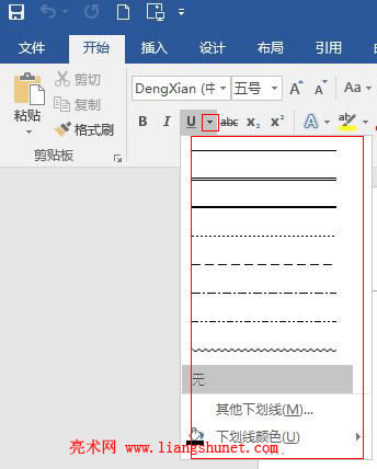 Word 2016 �����®�����ʽ�б�