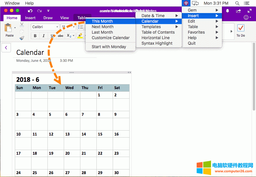 ���뱾���՚v�� Mac OneNote ��