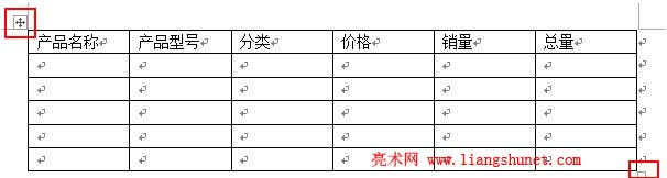 調(diào)整Word表格大小