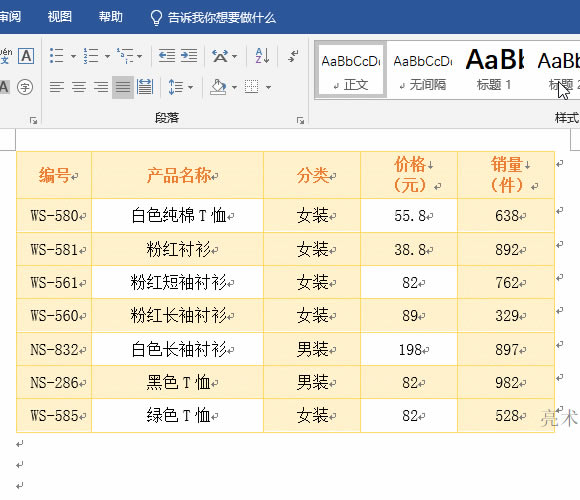 Word表格自動(dòng)調(diào)整