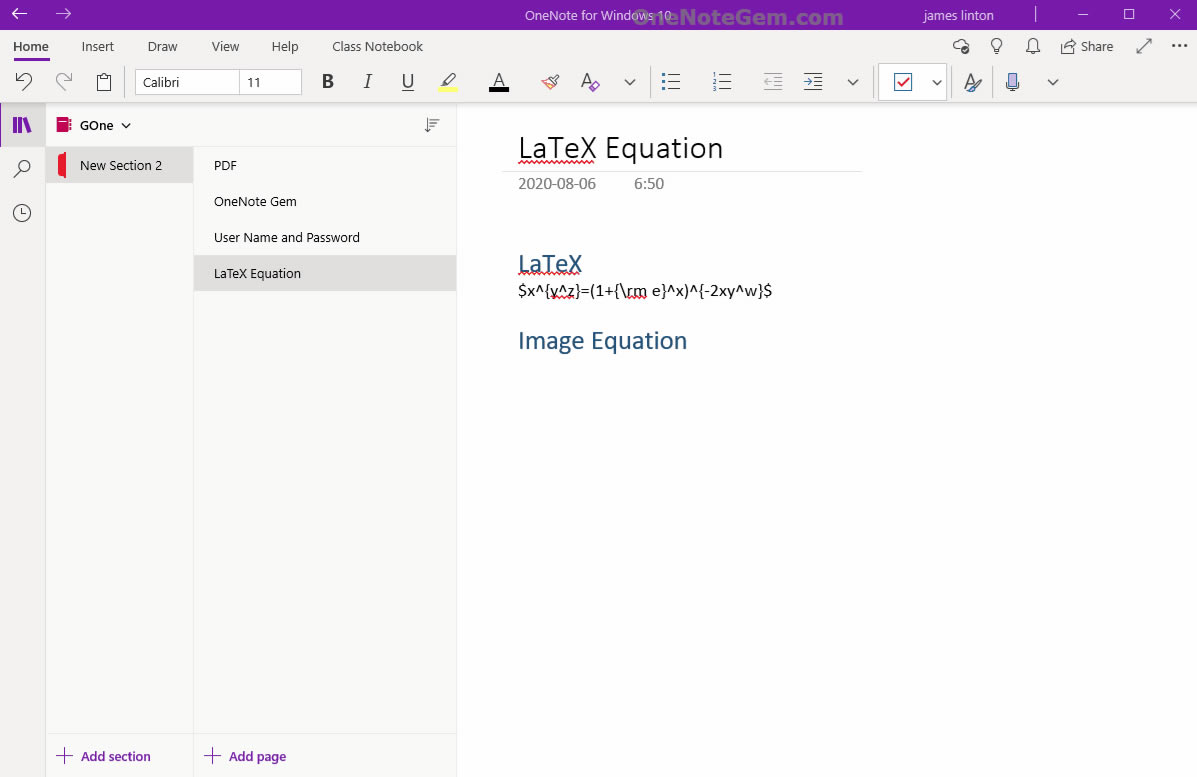 �ľW��Џ��� LaTeX ���_ʽ�����ɈDƬ��ʽ������ OneNote �