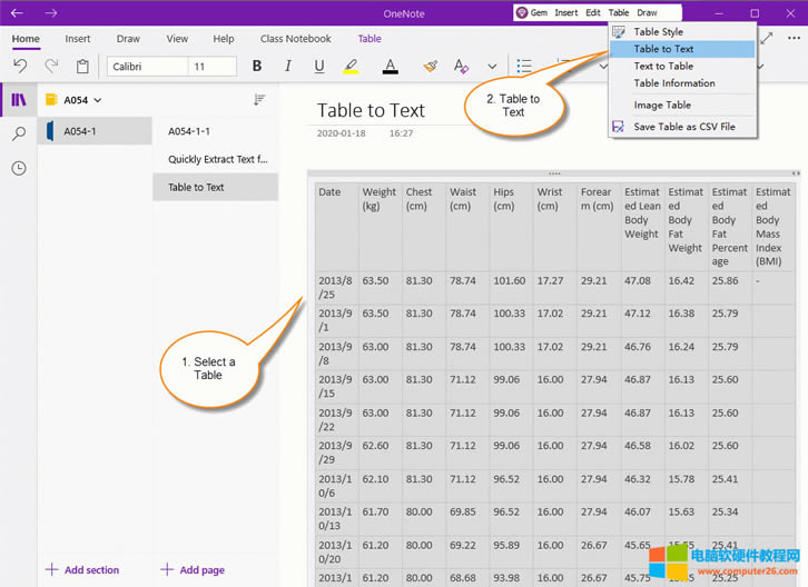 �� OneNote ���x��һ������