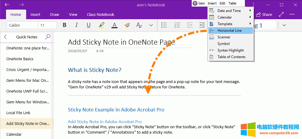ʹ���䌚�ˆ� Gem Menu for OneNote UWP ���o OneNote UWP �����g����ָ��