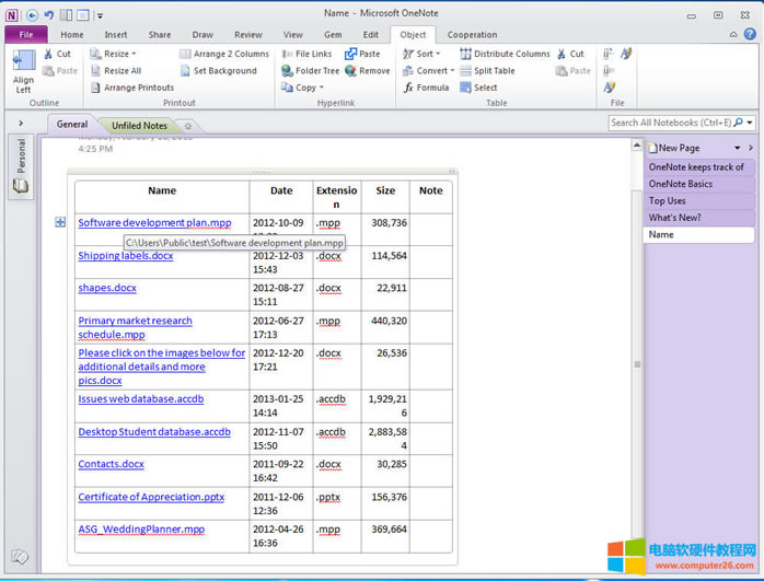 ��δ���c��ԭOneNote��ָ�򱾵�朽ӵ��ļ�