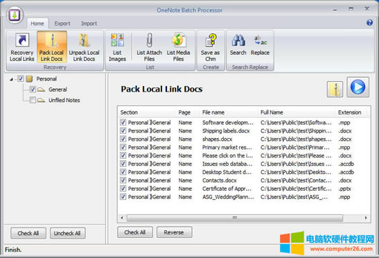 ��δ���c��ԭOneNote��ָ�򱾵�朽ӵ��ļ�
