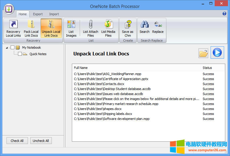 ��δ���c��ԭOneNote��ָ�򱾵�朽ӵ��ļ�