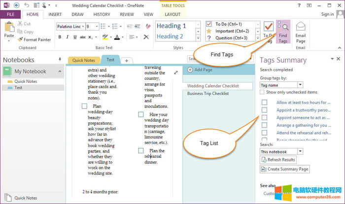 �����OneNote�в��Ҙ�(bi��o)ӛ