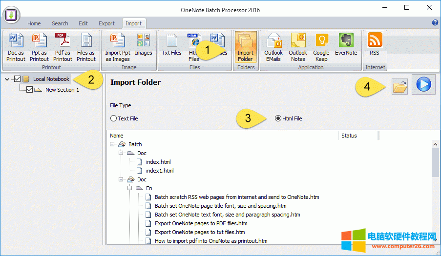 OneNote�����ļ��A�µ�HTML�ļ����������ļ��A�Ę��Y����վ