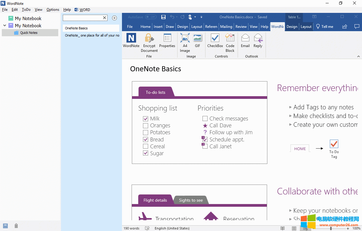 �� WordNote ����_ԓ Windows �ļ��A��Pӛ�� 