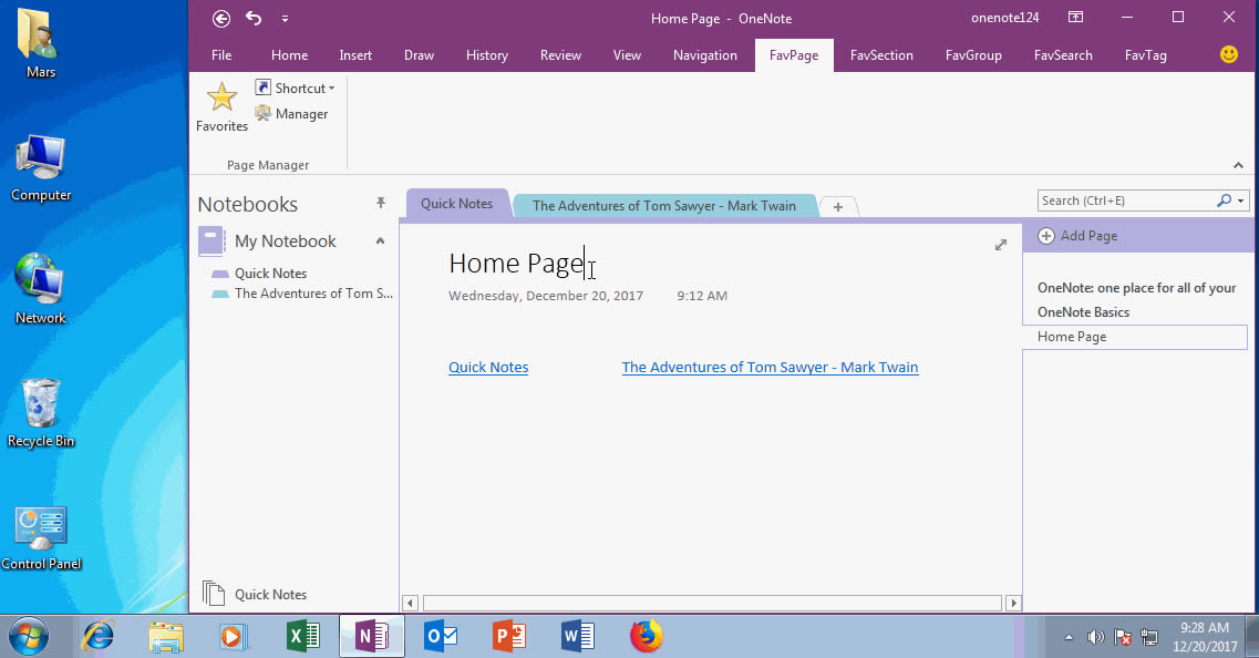 �����Լ��� OneNote ���(y��) Home Page