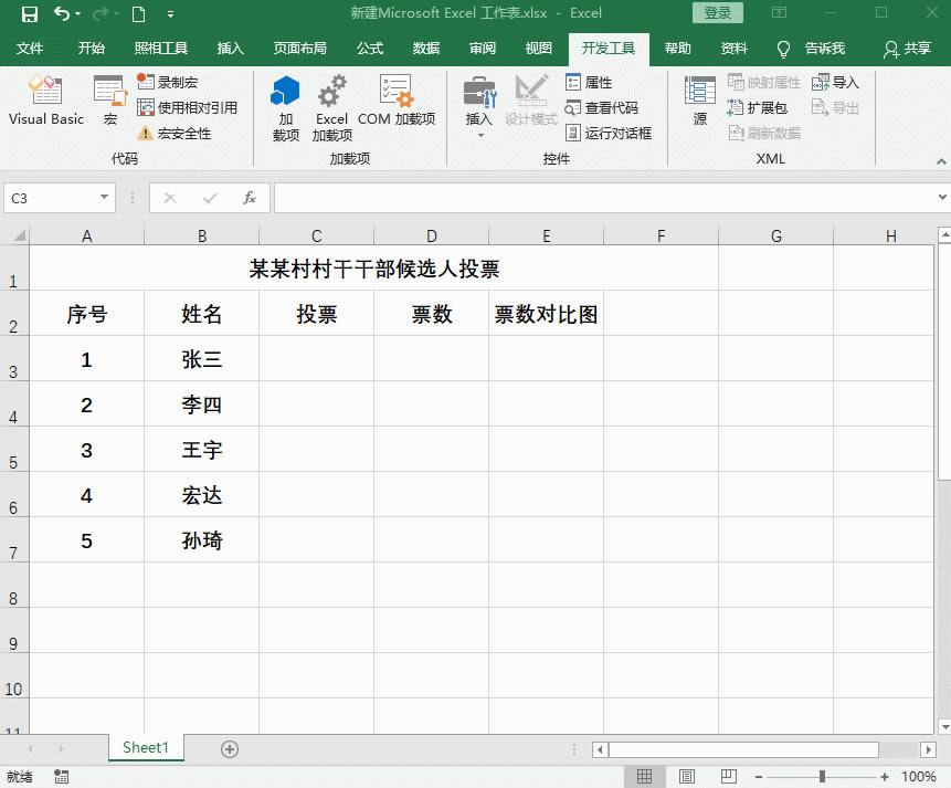 �������Excel����ͶƱ������׌ͶƱ��(sh��)��(j��)�D��һ���S��׃��(d��ng)��