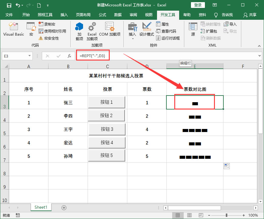 �������Excel����ͶƱ������׌ͶƱ��(sh��)��(j��)�D��һ���S��׃��(d��ng)��