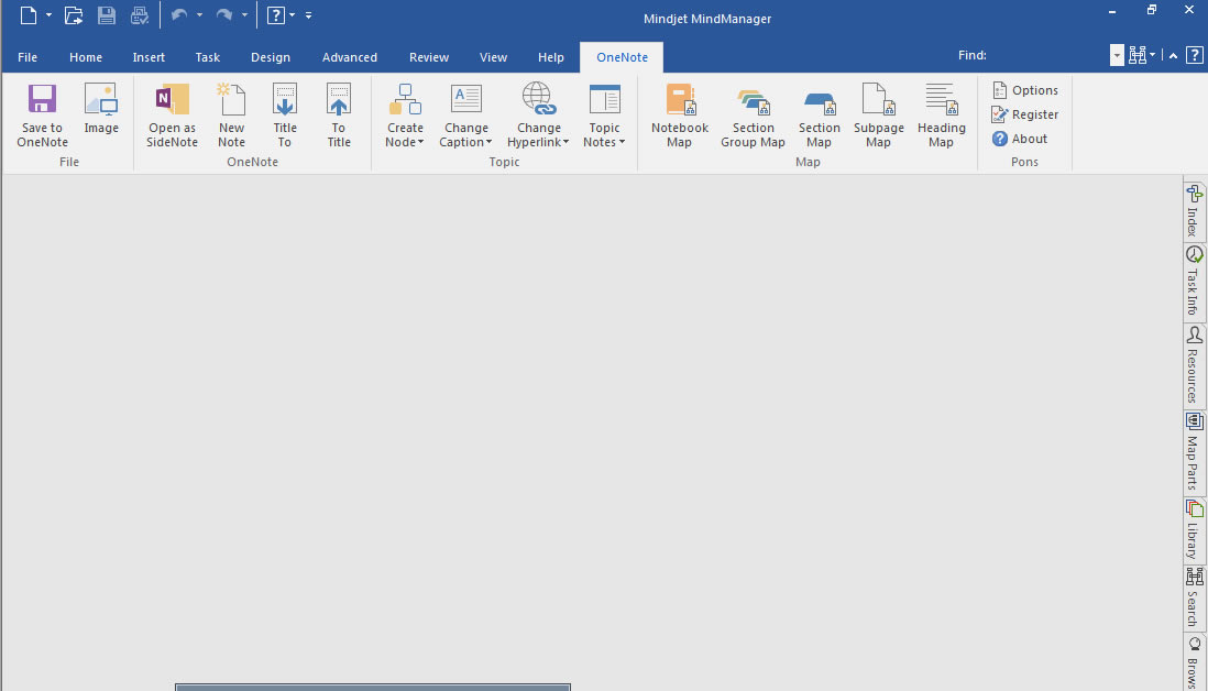����� MindManager ��һ�I���� OneNote ĳ�Pӛ���Y��˼�S���D��
