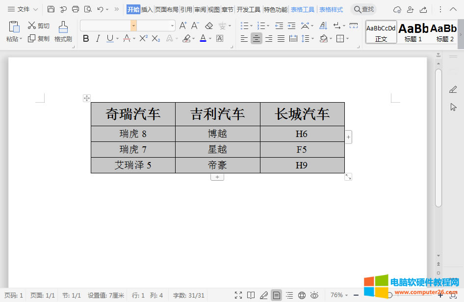 <a href='/office2207/' target='_blank'><u>word</u></a>/WPS文字如何刪除表格線條只保留文字?1