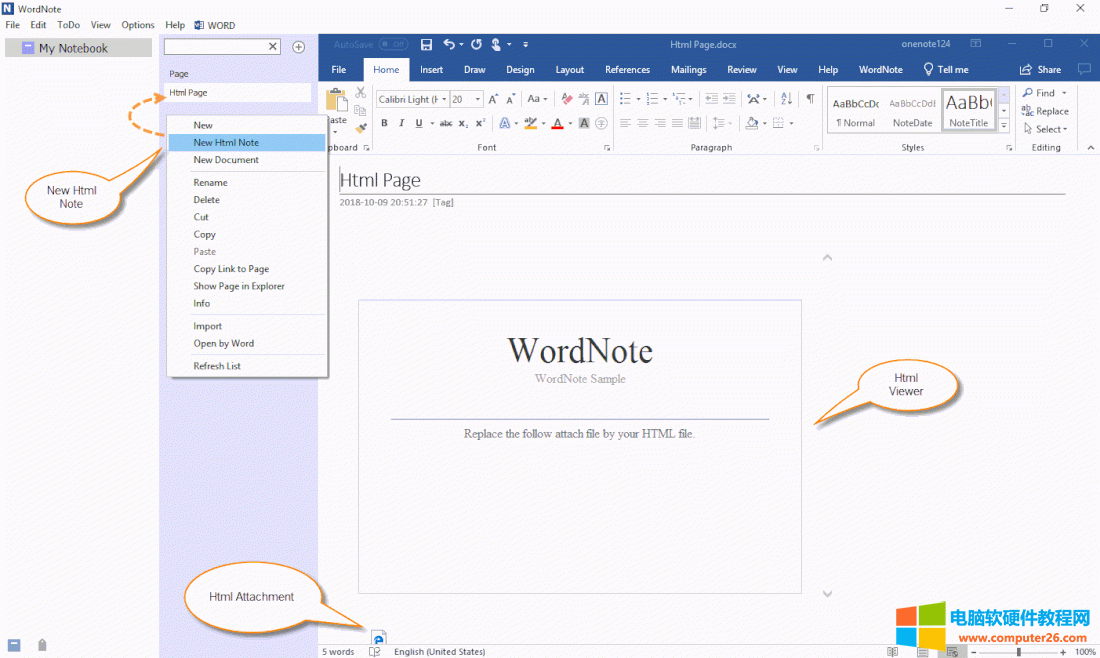 �� WordNote ���½� HTML �Pӛ 