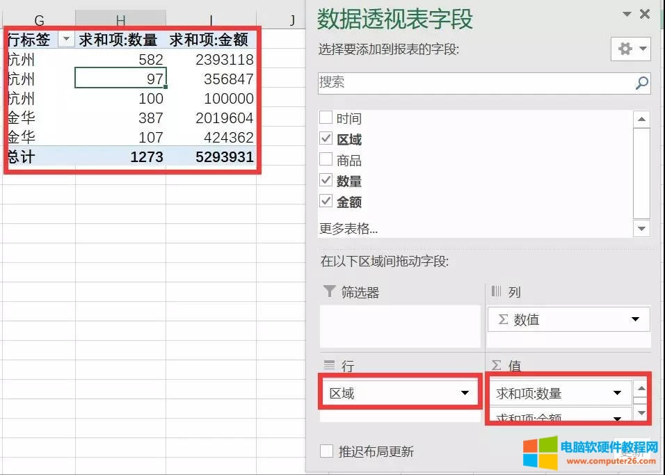 Excel快速去除數(shù)據(jù)透視表中兩個相同的項(xiàng)目匯總 Excel快速去除數(shù)據(jù)透視表中兩個相同的項(xiàng)目匯總