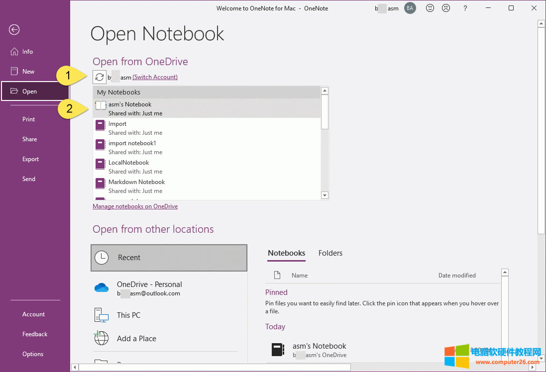���E 1. ���Դ OneDrive �~�������_ OneNote �Pӛ������ͬ����ȫ