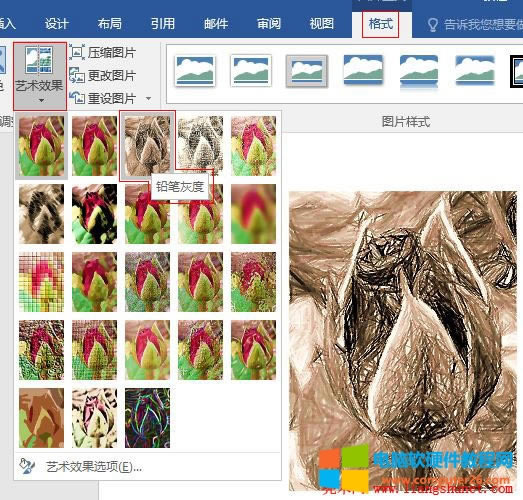 Word 2016 õ�廨�DƬ���U�P�Ҷ�ˇ�gЧ��