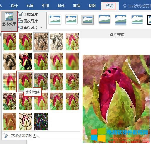 Word 2016 õ�廨�DƬ��ˮ�ʺ��dˇ�gЧ��
