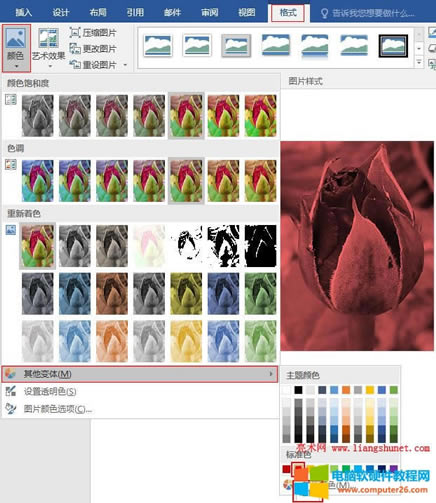 Word 2016 �DƬ�O�������ɫ