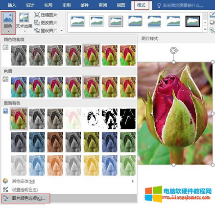 Word 2016 õ�廨�DƬ�Զ��x�ɫ