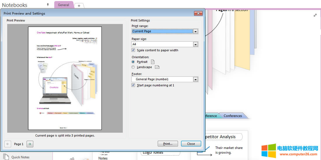 ��Ώ�OneNote�����ģ�M��퓷��鿴��ӡ��Ԫ�