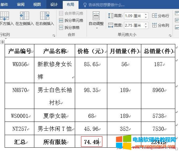 Word2016 ���񔵓���ƽ��ֵ AVERAGE