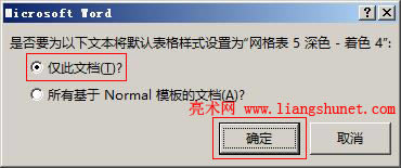 Word2016 �Ƿ�Ҫ�������ı���Ĭ�J�����ʽ�O�Þ� �W�j�� 5 ��ɫ - ��ɫ 4