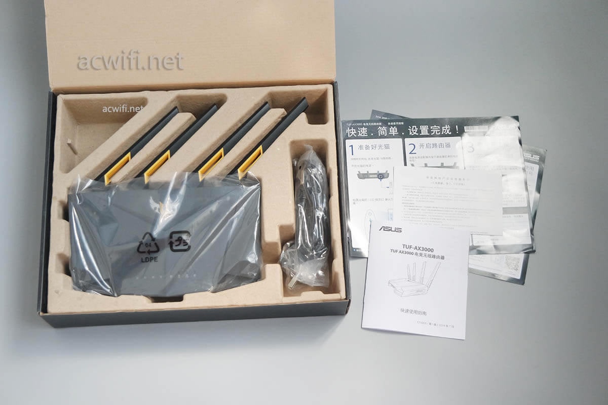 華碩路由器 TUF-AX3000開箱評測