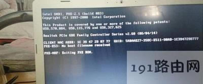 ��X������ʾExitting PXE ROM�Ľ�Q����