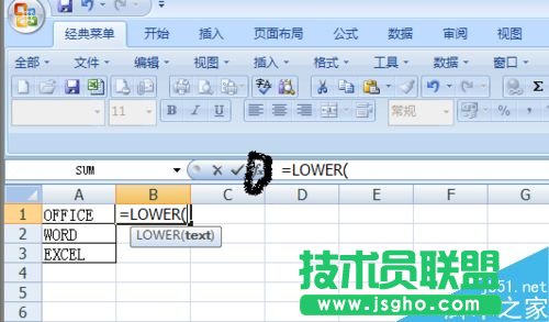 ��Excel���������ʹ��Lower������?