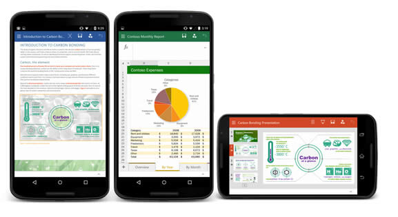 ΢ܛ���µ�Word��Excel��PowerPoint���ó����Android�O����¹���