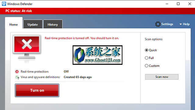 Windows10���I����windows Defender���_���P�]