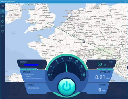 ��Windows10��Internet�W(w��ng)�j(lu��)�ٶȜy(c��)ԇ��ѹ��߽�B
