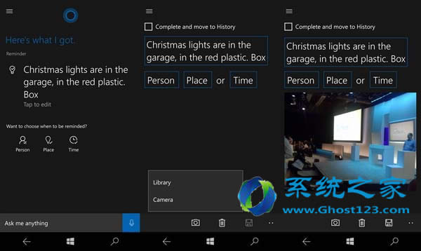 Win10 1607系統可利用Cortana攝影提醒跟蹤房子周圍的事物
