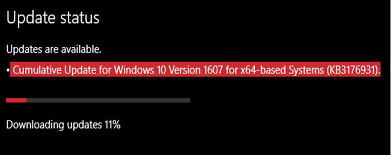 Win10 1607 kb3176931下載