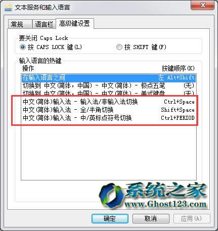win7 64位純凈版系統屏蔽全角/半角快捷鍵應用
