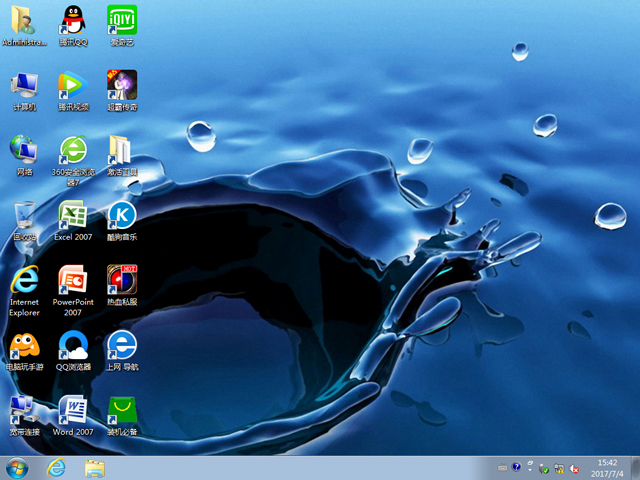 深度技術(shù) GHOST WIN7 SP1 X64 經(jīng)典優(yōu)化版 V2017.07(64位)