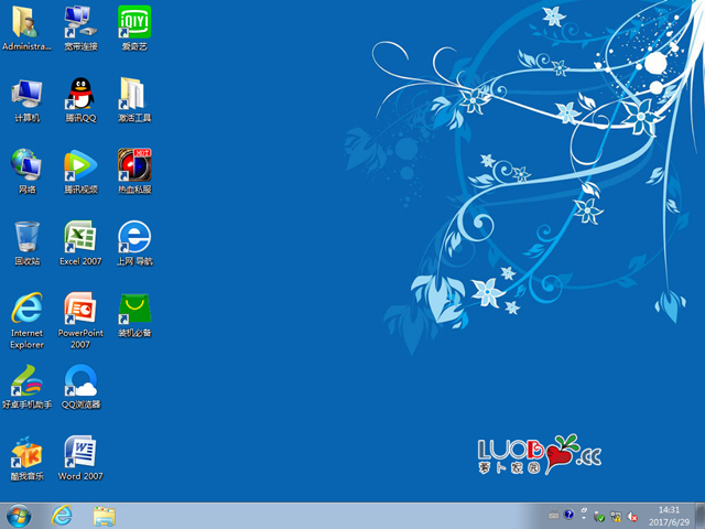 �}���҈@ GHOST WIN7 SP1 X86 ��Ş������ V2017.07 (32λ)