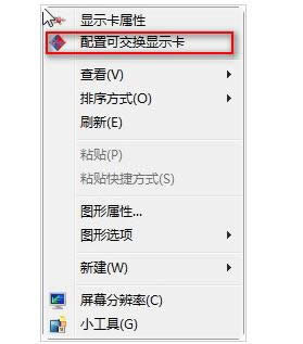 配置可交換顯示卡